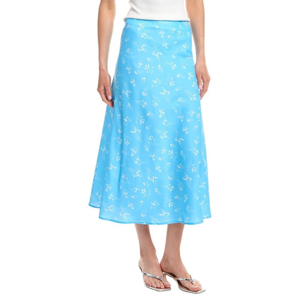 Colette Rose Womens  Midi Skirt, Blue